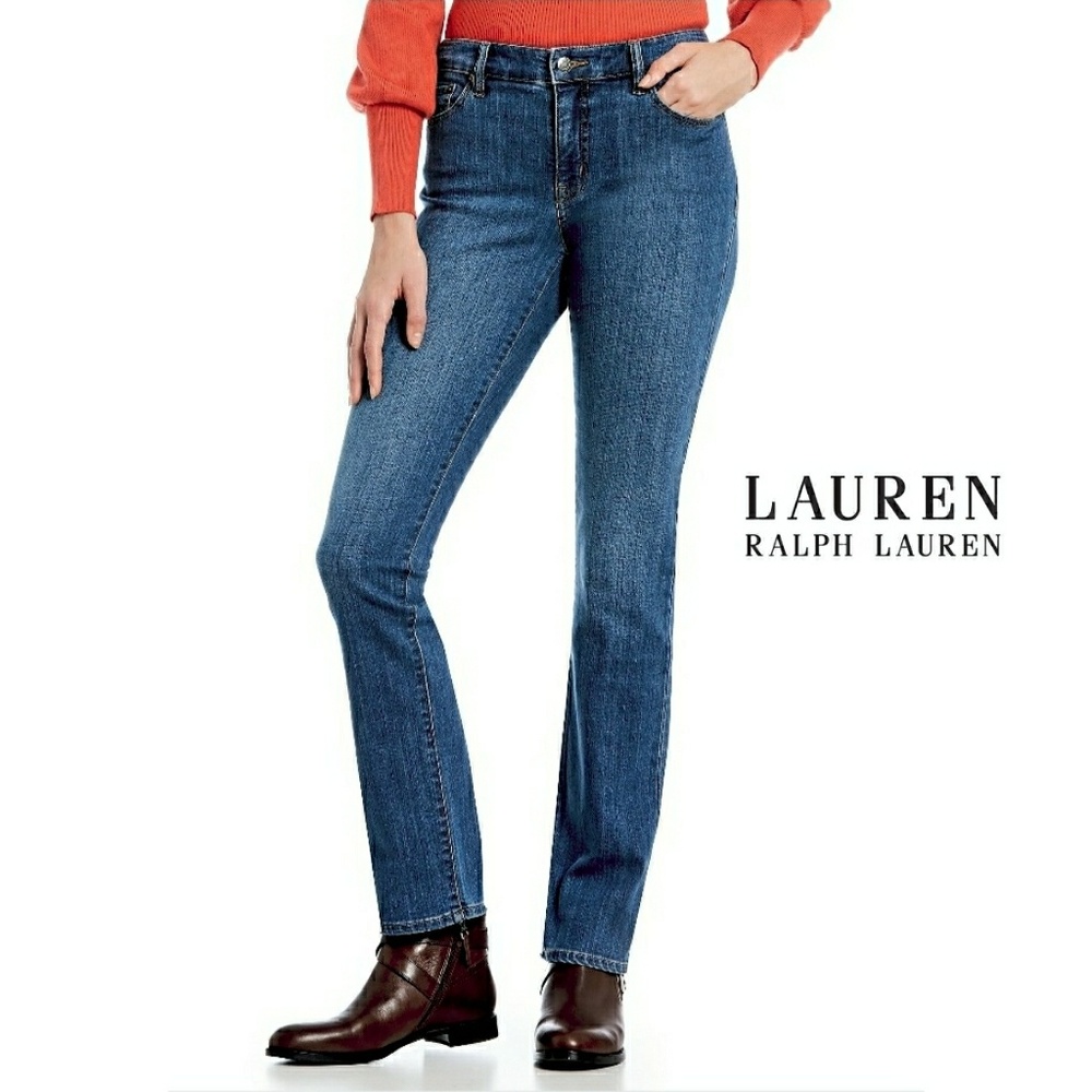 LRL LAUREN JEANS CO. WOMENS STRETCH HI RISE JEANS - Picture 1 of 7